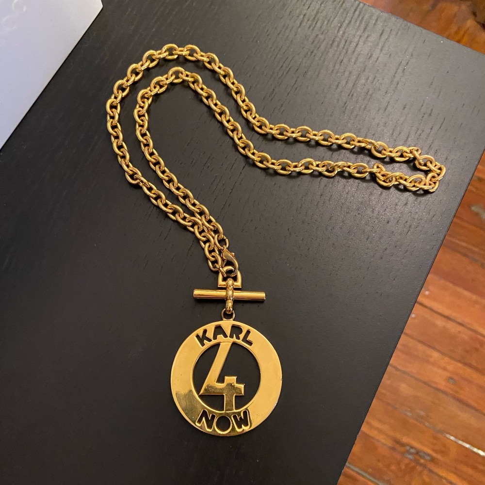 Karl Lagerfeld gold necklace